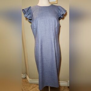 Alex Marie Layla Ruffle Dress‎ Blue Size 12